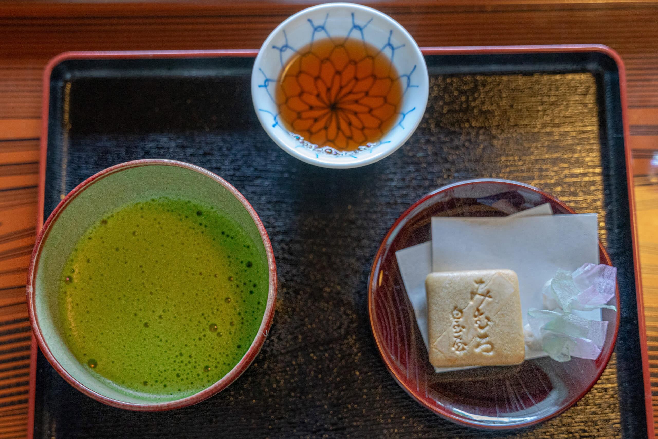 My matcha set I had at Sanshutei Tea House in Nara