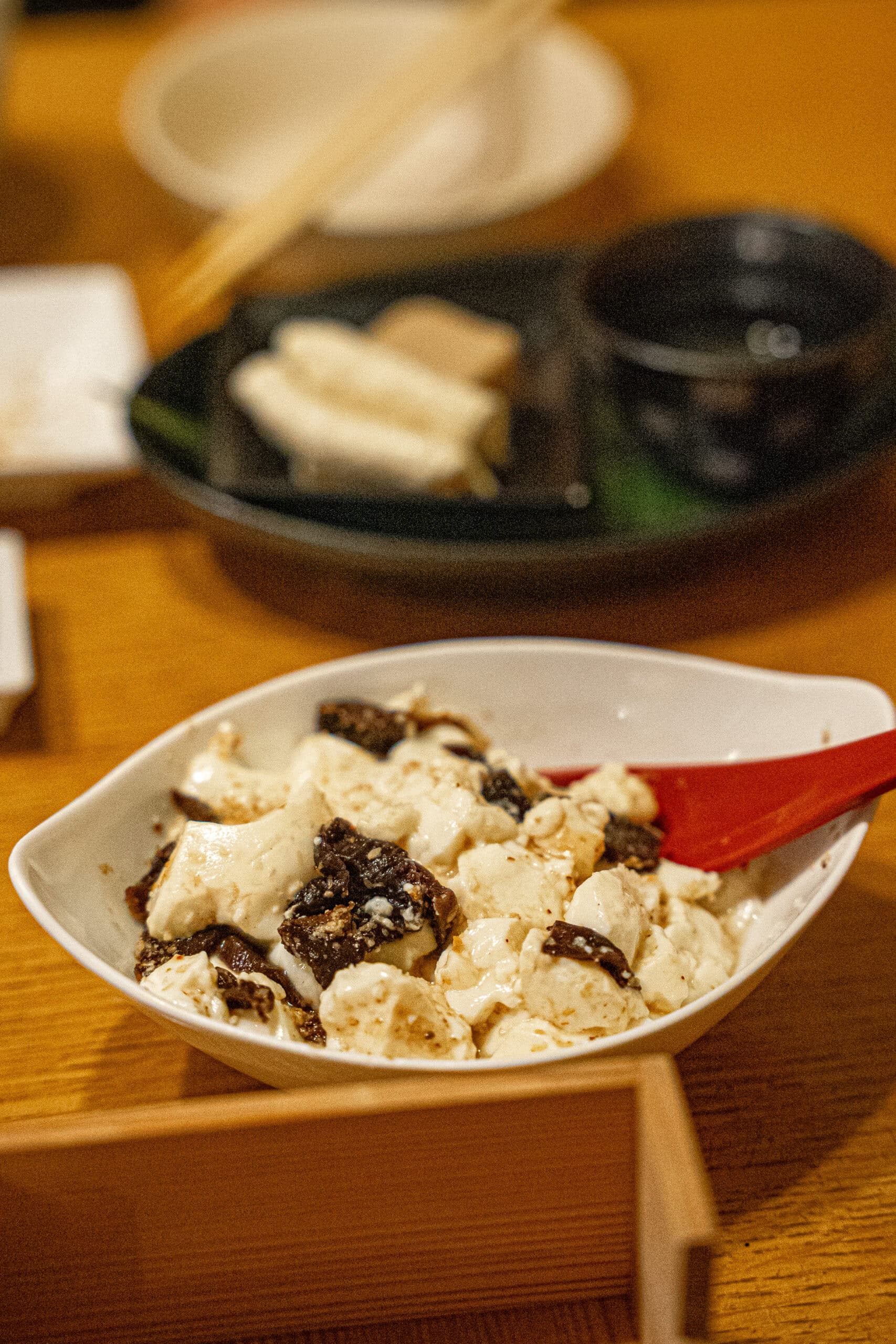 Silky soft tofu at Kyotofu Fujino, Kyoto Station Branch