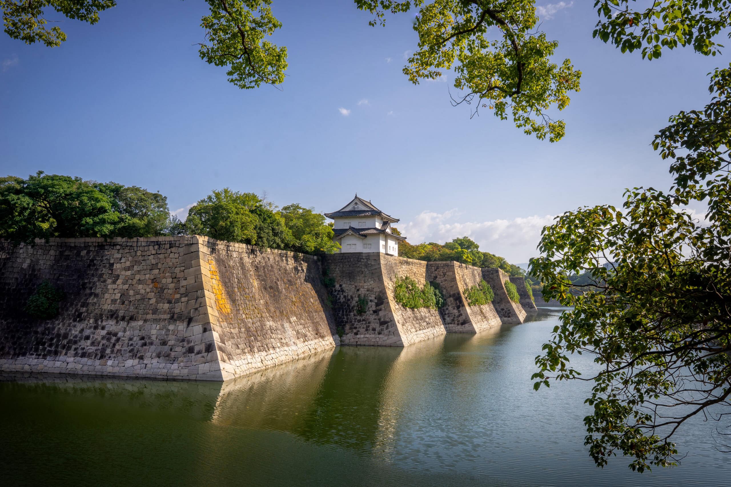 2 days in Osaka itinerary: Osaka Castle and moat