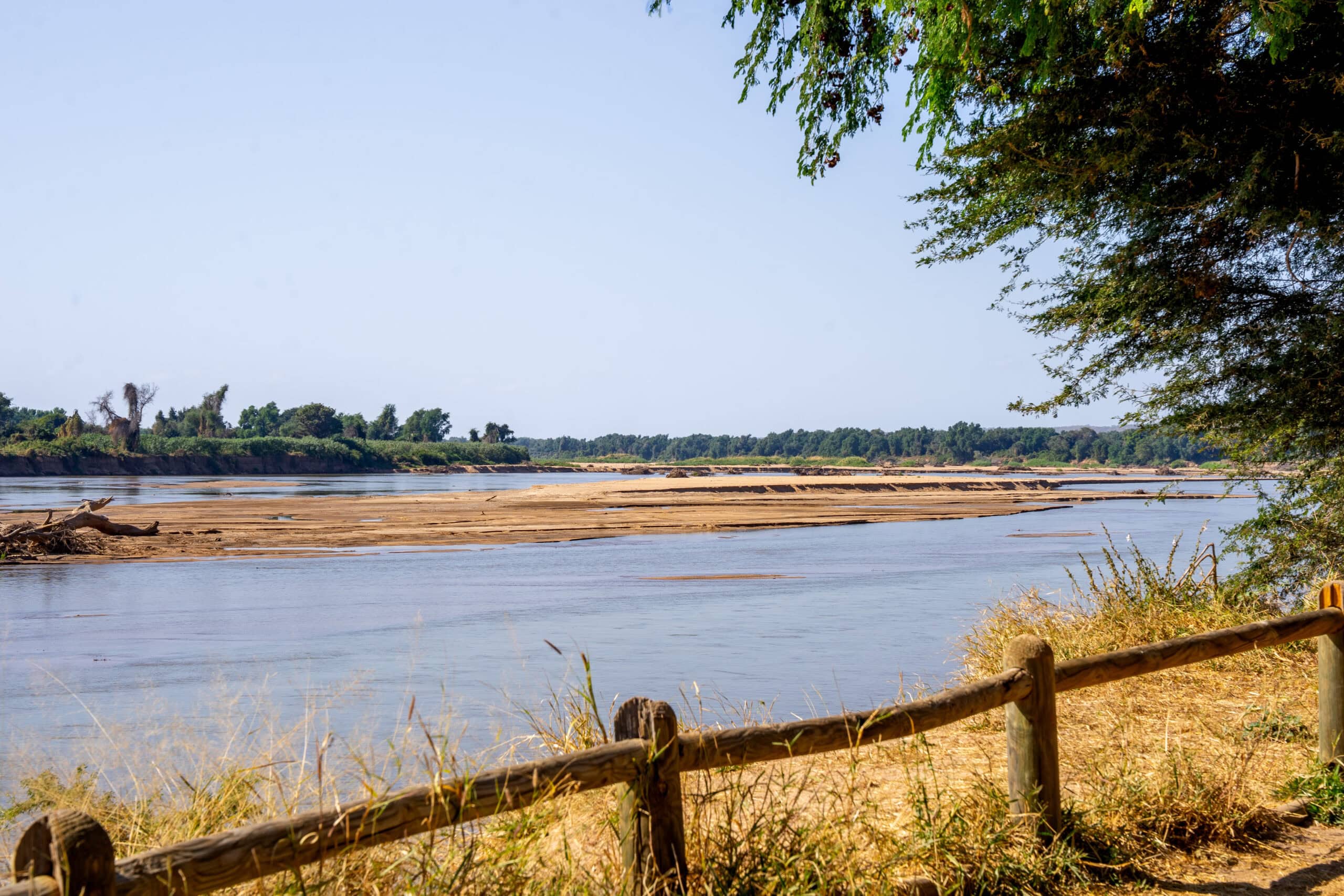 Crook's Corner in Northern Kruger National Park. The point where South Africa, Zimbabwe, and Mozambique meet at the Limpopo River
