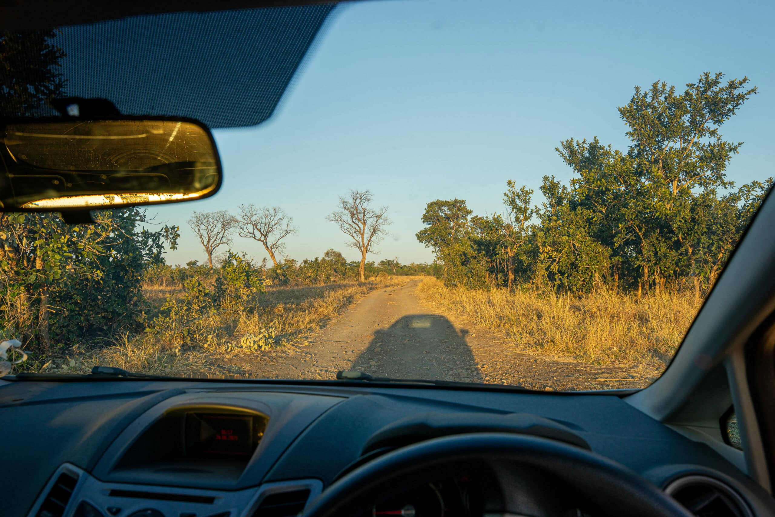 Scenery along the southern stretch of the Mpholongo Loop seen through my windshield