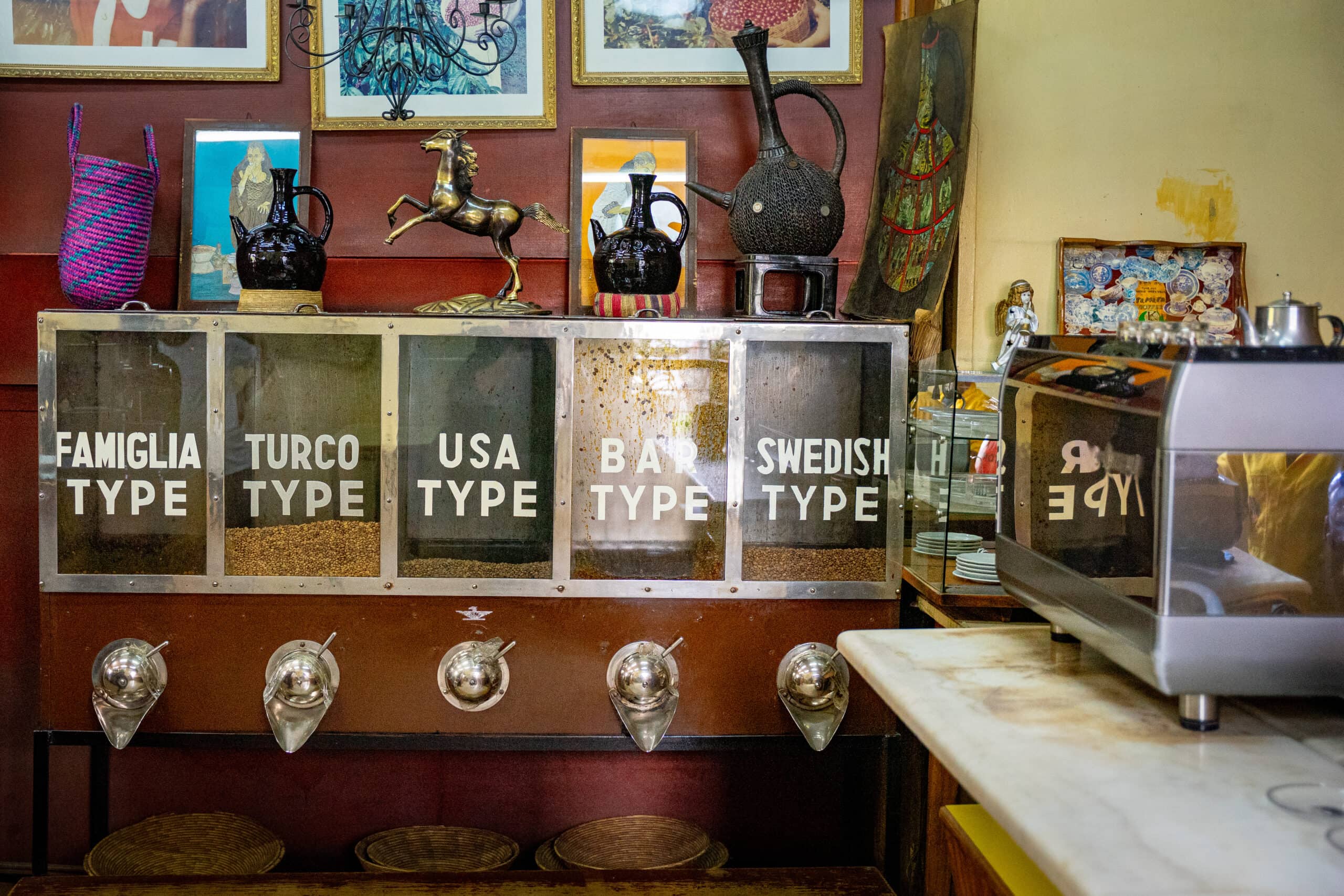 how to spend a day in Addis Ababa layover -drink coffee at Tomoca