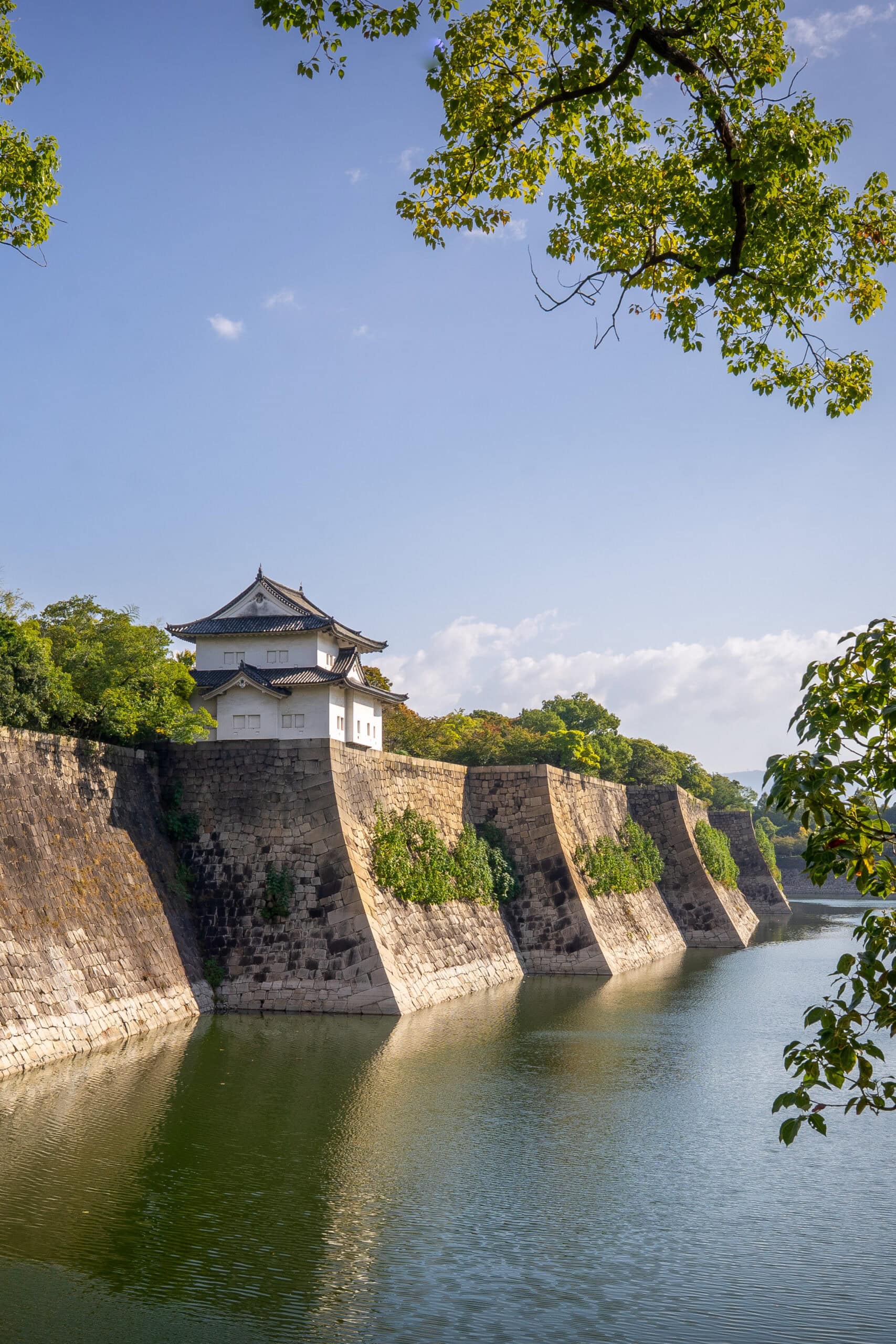 Osaka castle and moat