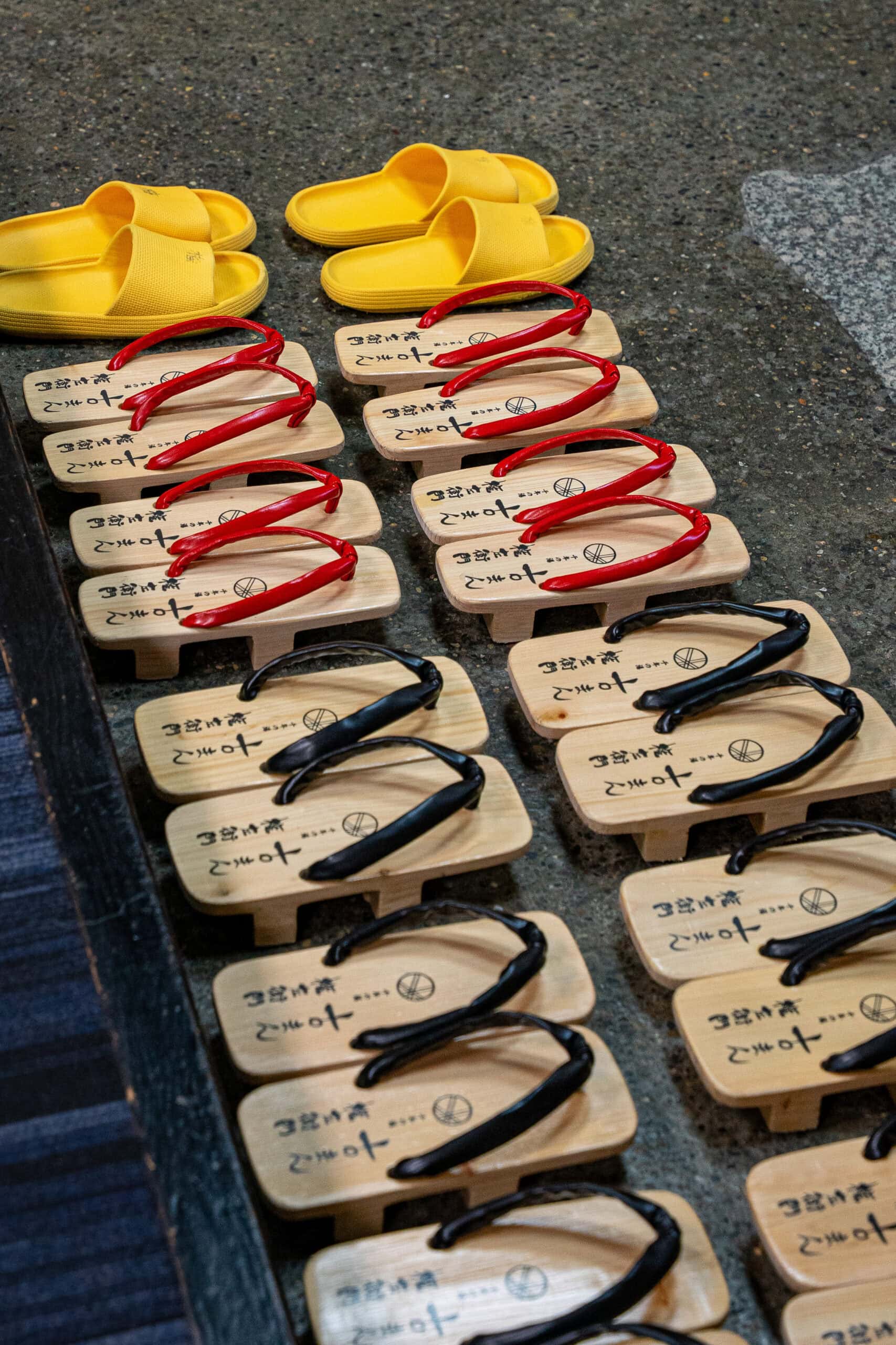 Wooden geta in Kinosaki Onsen