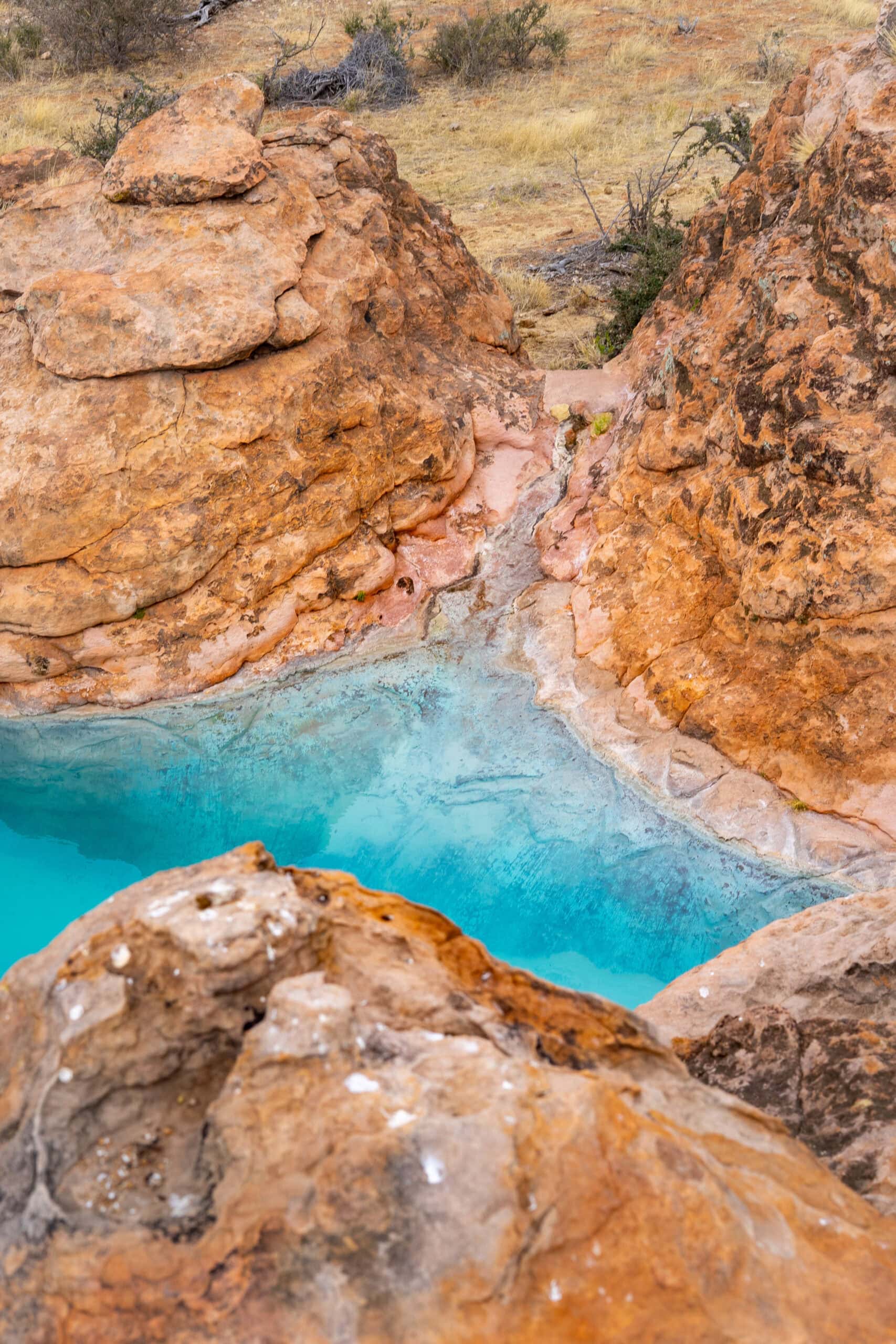 Swimming pool between the sandstone rocks at Leokwe Camp, Mapungubwe National Park