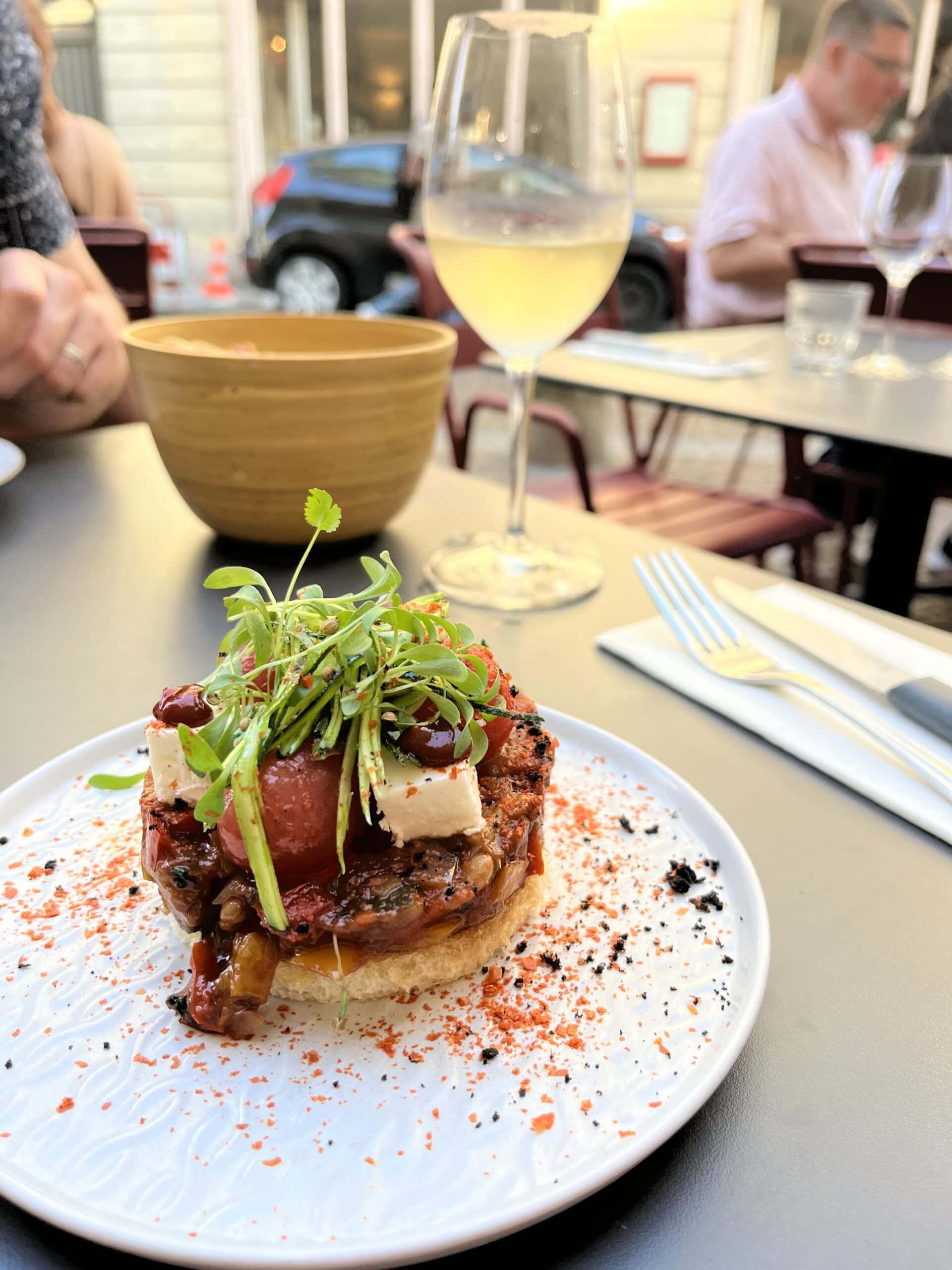 A beautiful plate of food in Bordeaux