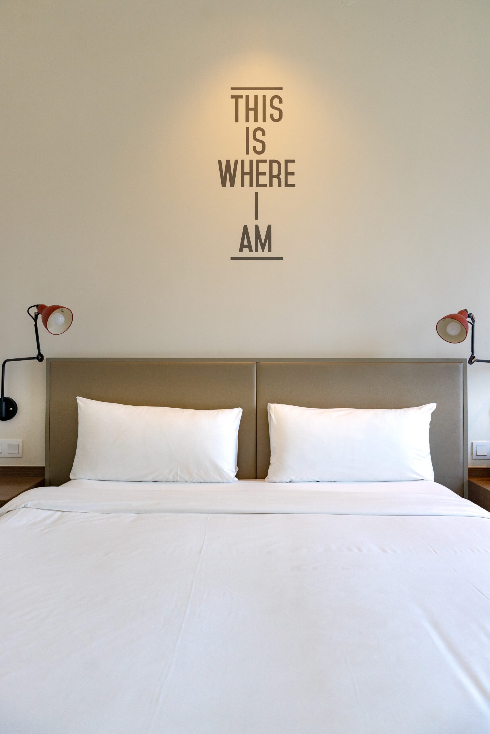 Our double room at Rove Downtown Dubai. We stayed here for under $100 a night