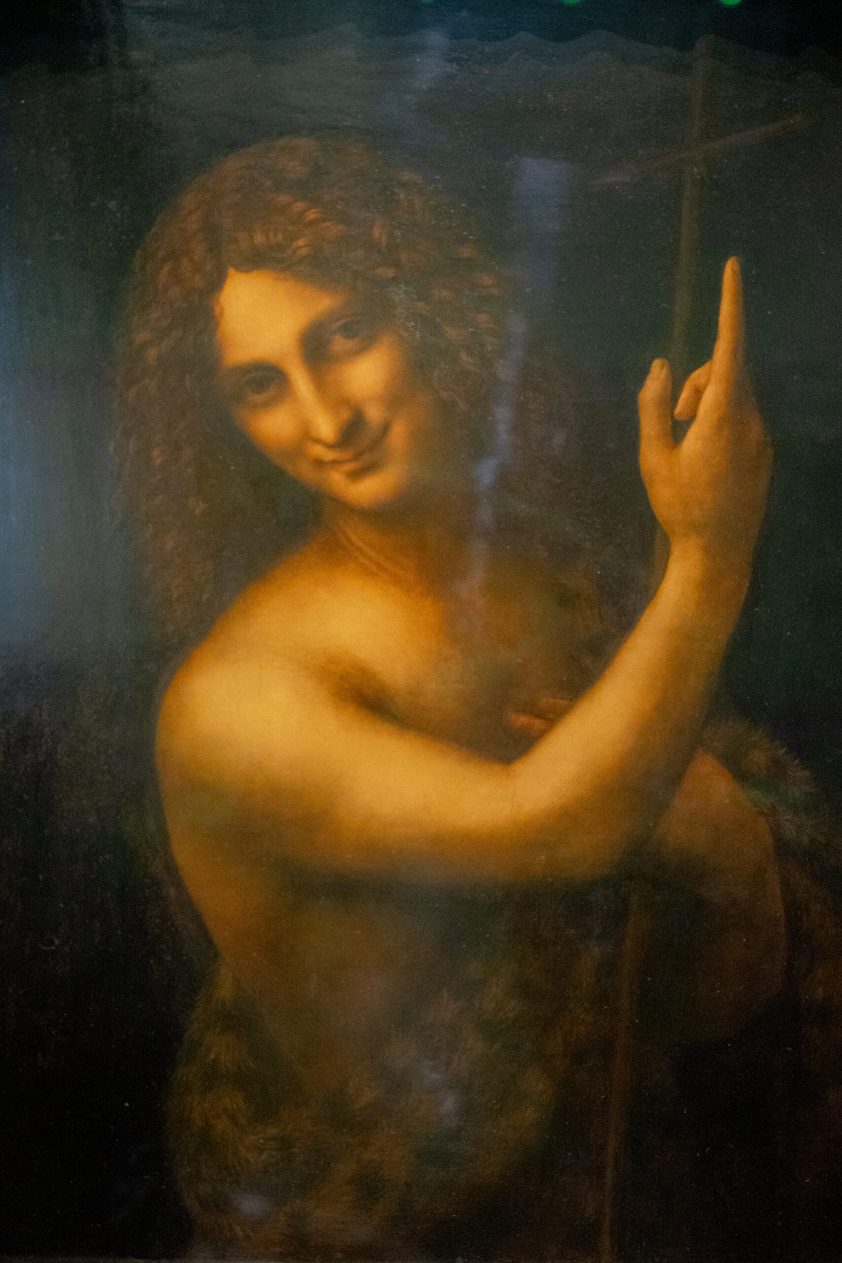 John the Baptist, a painting by Da Vinci, which was on Loan from the Louvre In Paris