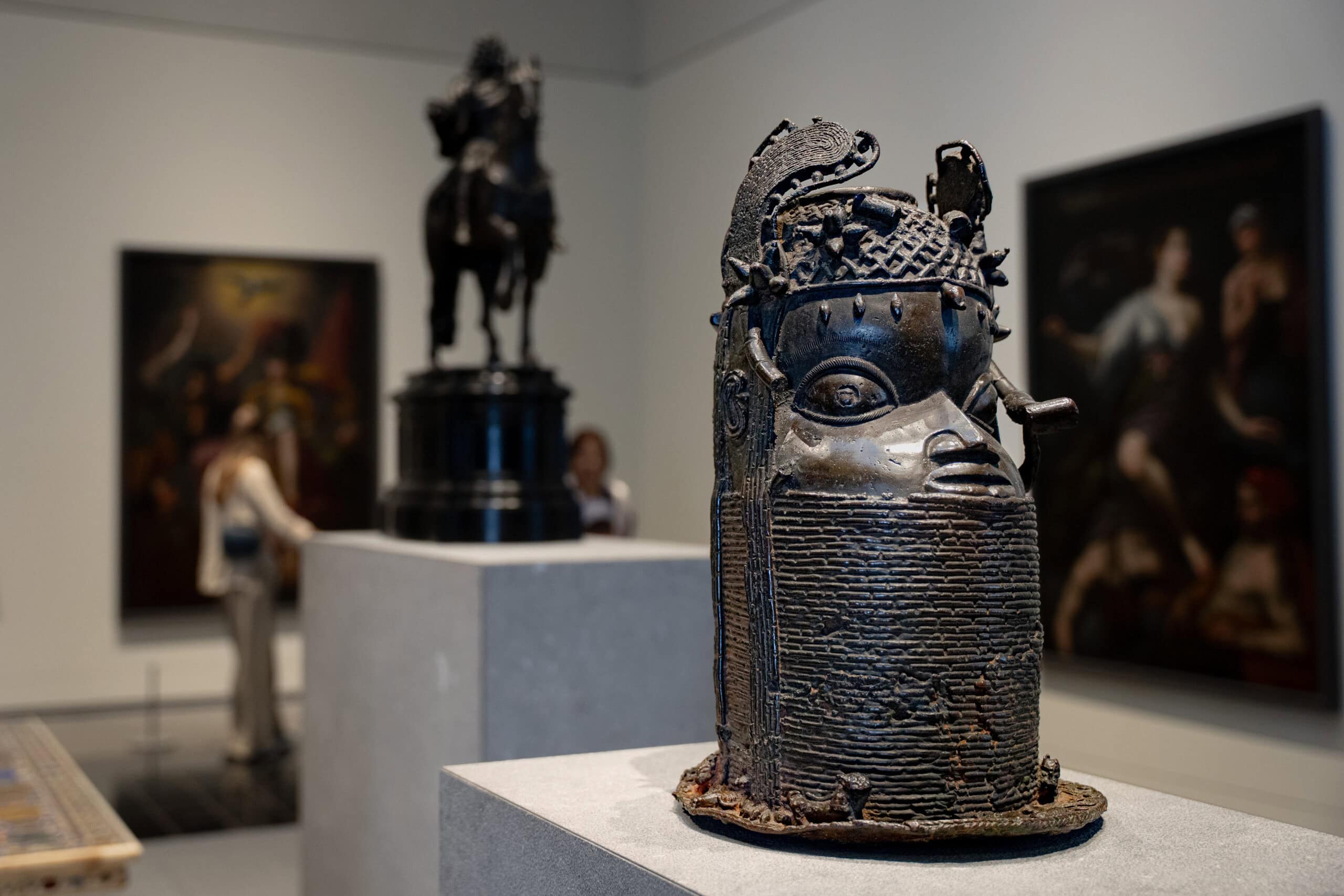 Head of Oba, a bronze mask from the Kingdom of Benin (modern day Nigeria)