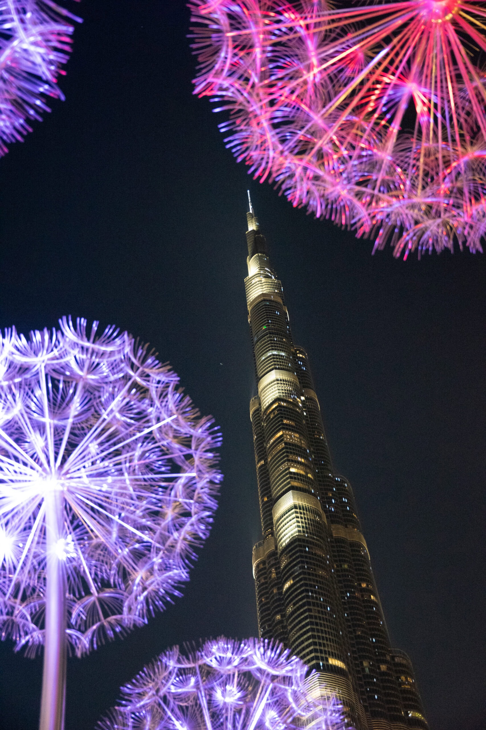 Burj Khalifa at night