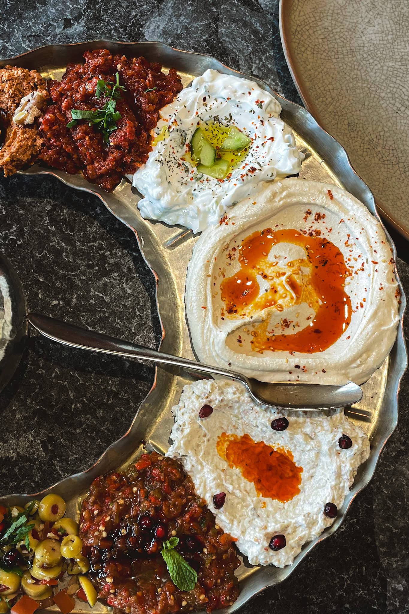 Turkish mezze from Turkish Village in Jumeirah, Dubai
