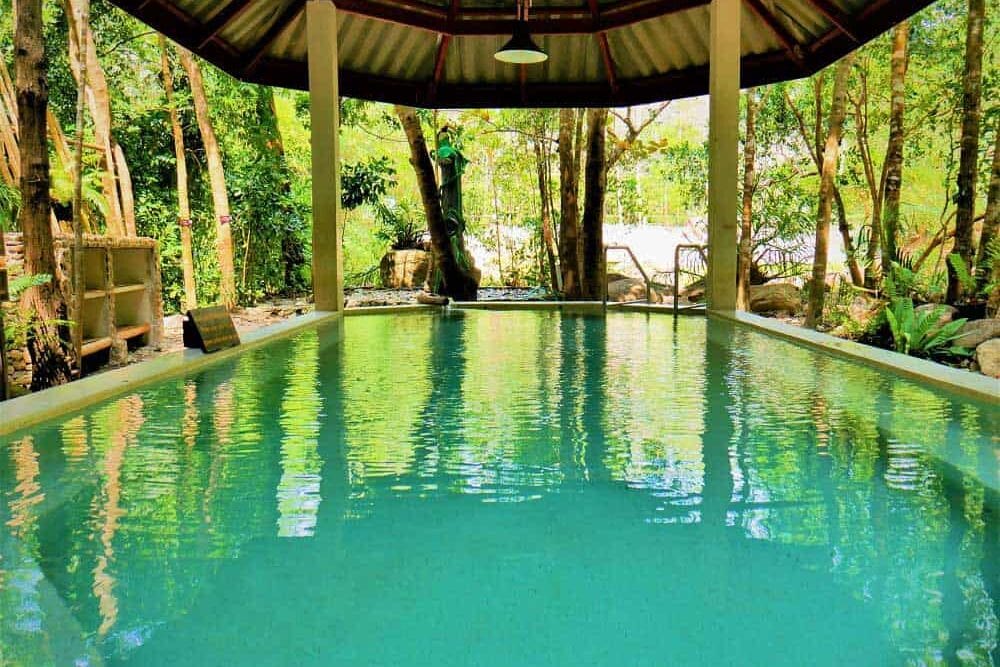 A PornRang hot spring in Ranong, Thailand