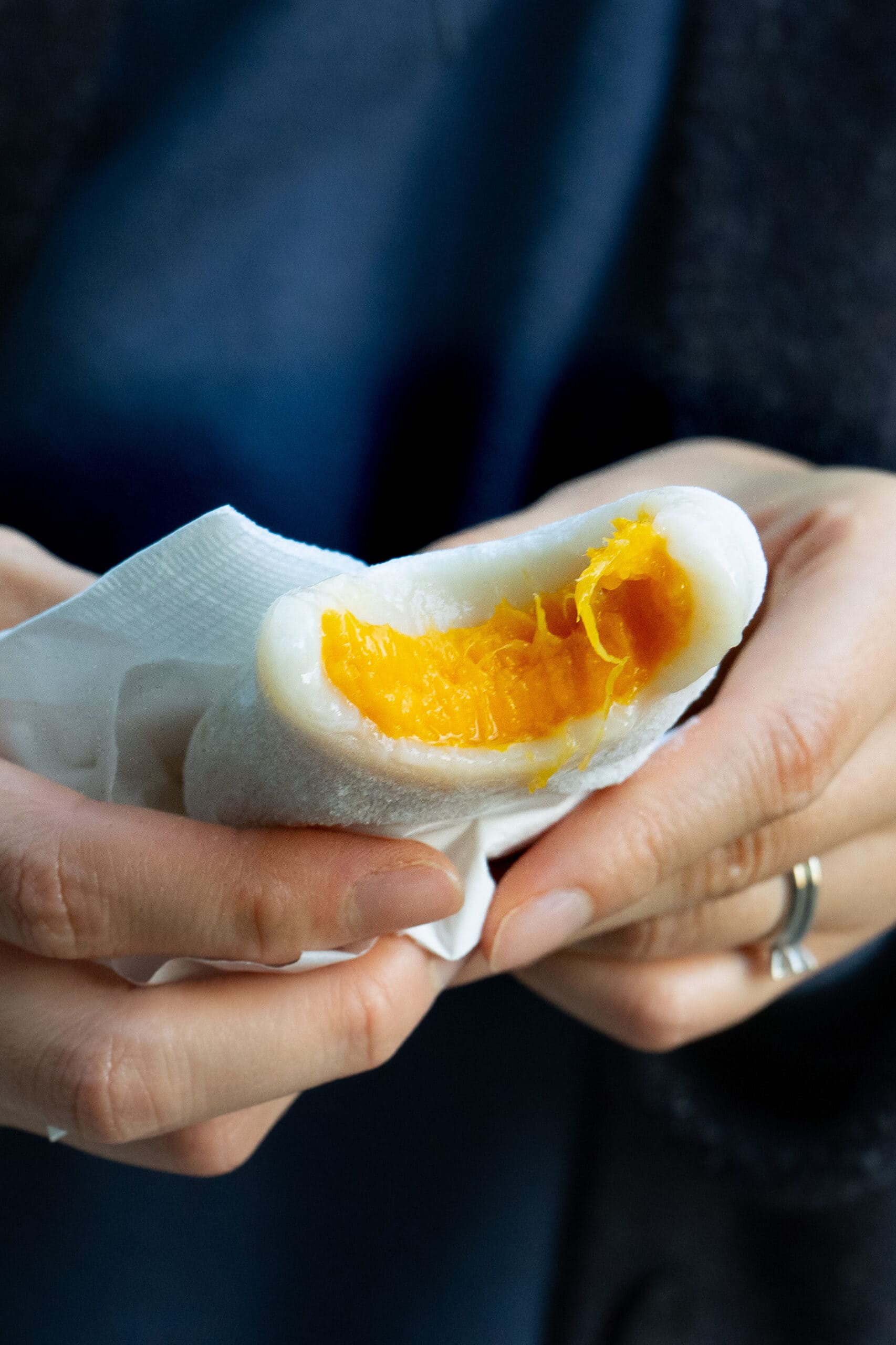 Mango mochi, popular street food in Taipa, Macau