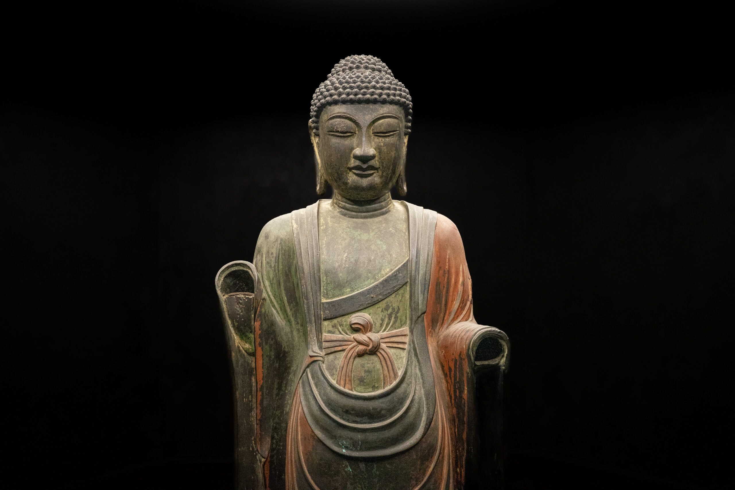 Bronze Bhaisajyaguru Buddha statue at Gyeongju National Museum