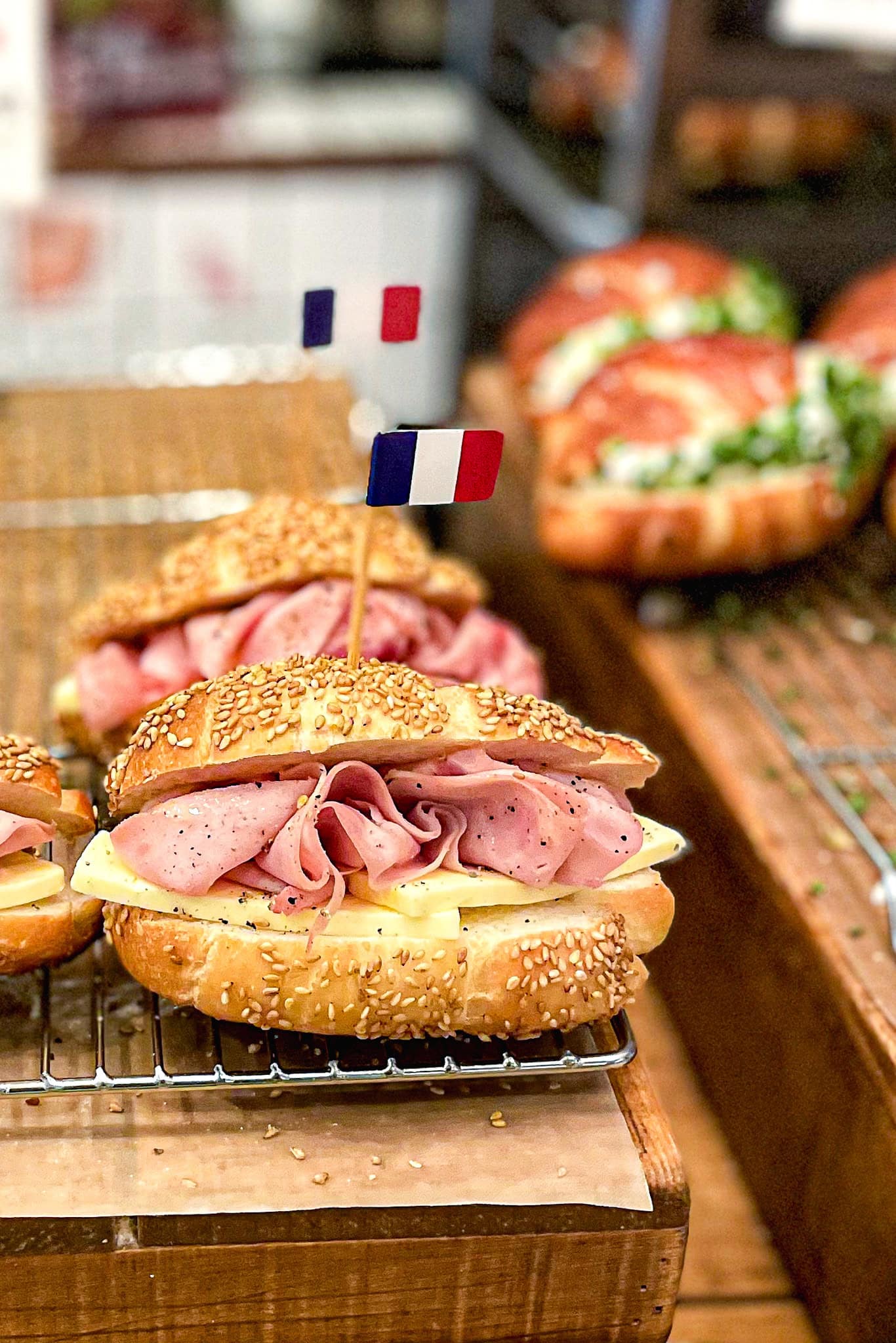 ham and butter sandwich from Artict bakery in Anguk