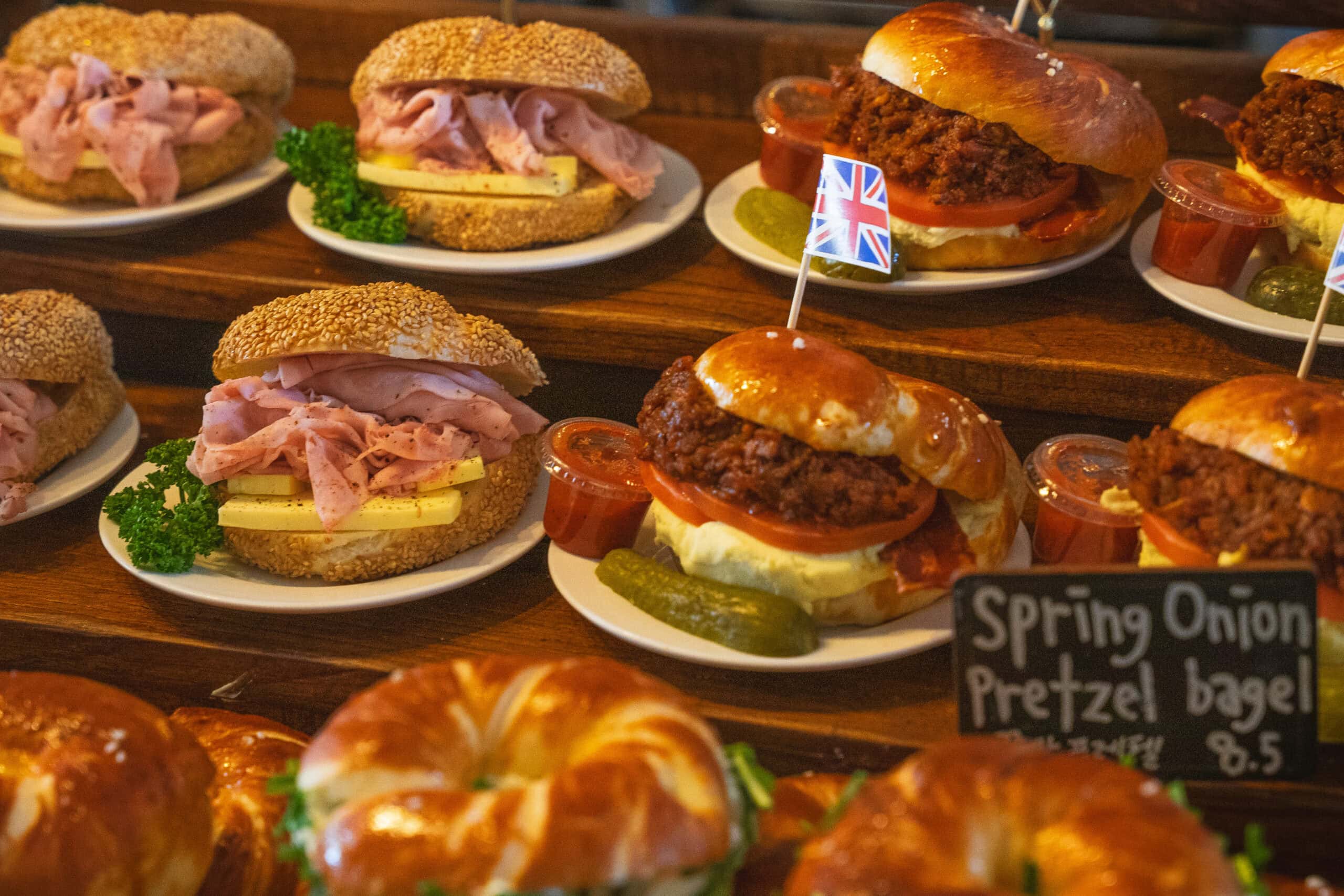 A selection of beautiful bagels from London Bagel Museum in Bukchon, Seoul