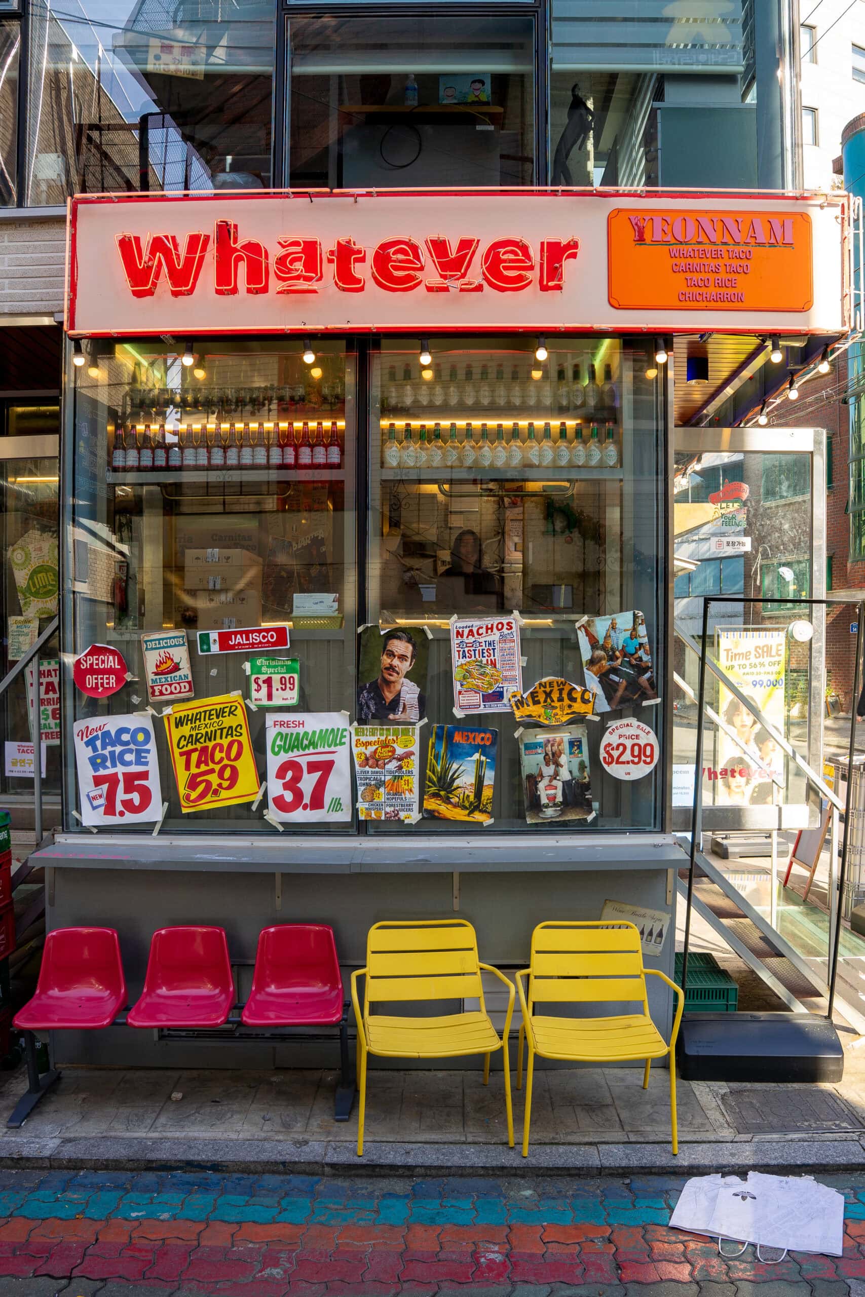 A taco restaurant called Whatever in Yeonnam-dong, Seoul