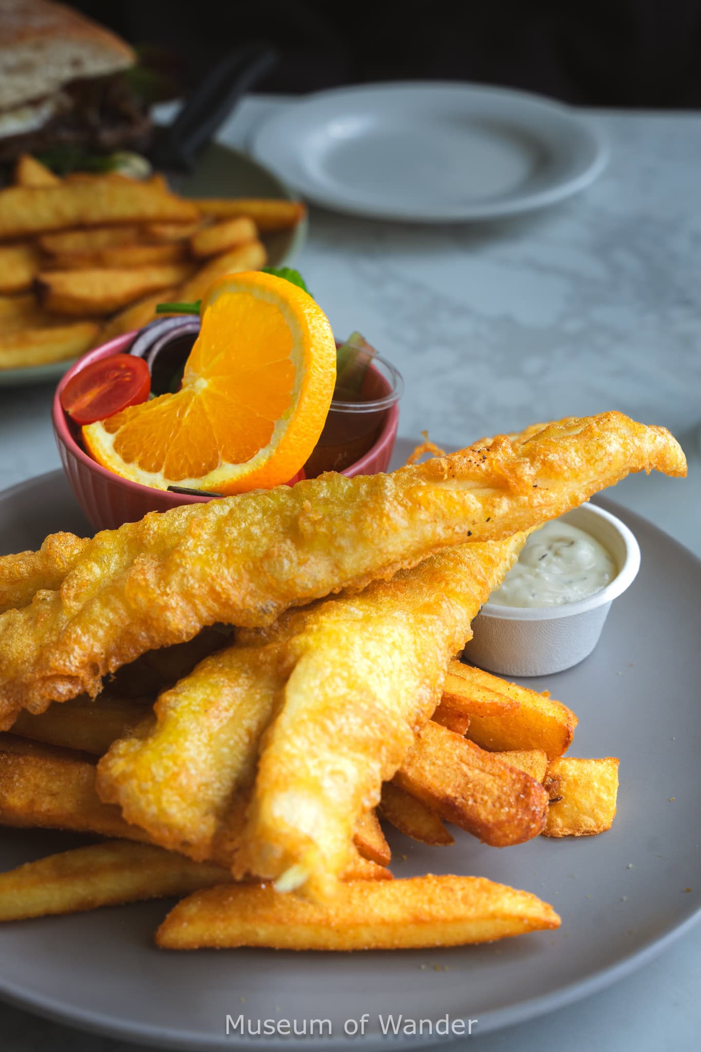 Fish and chips I had for lunch at The Whalers in Victor Harbor