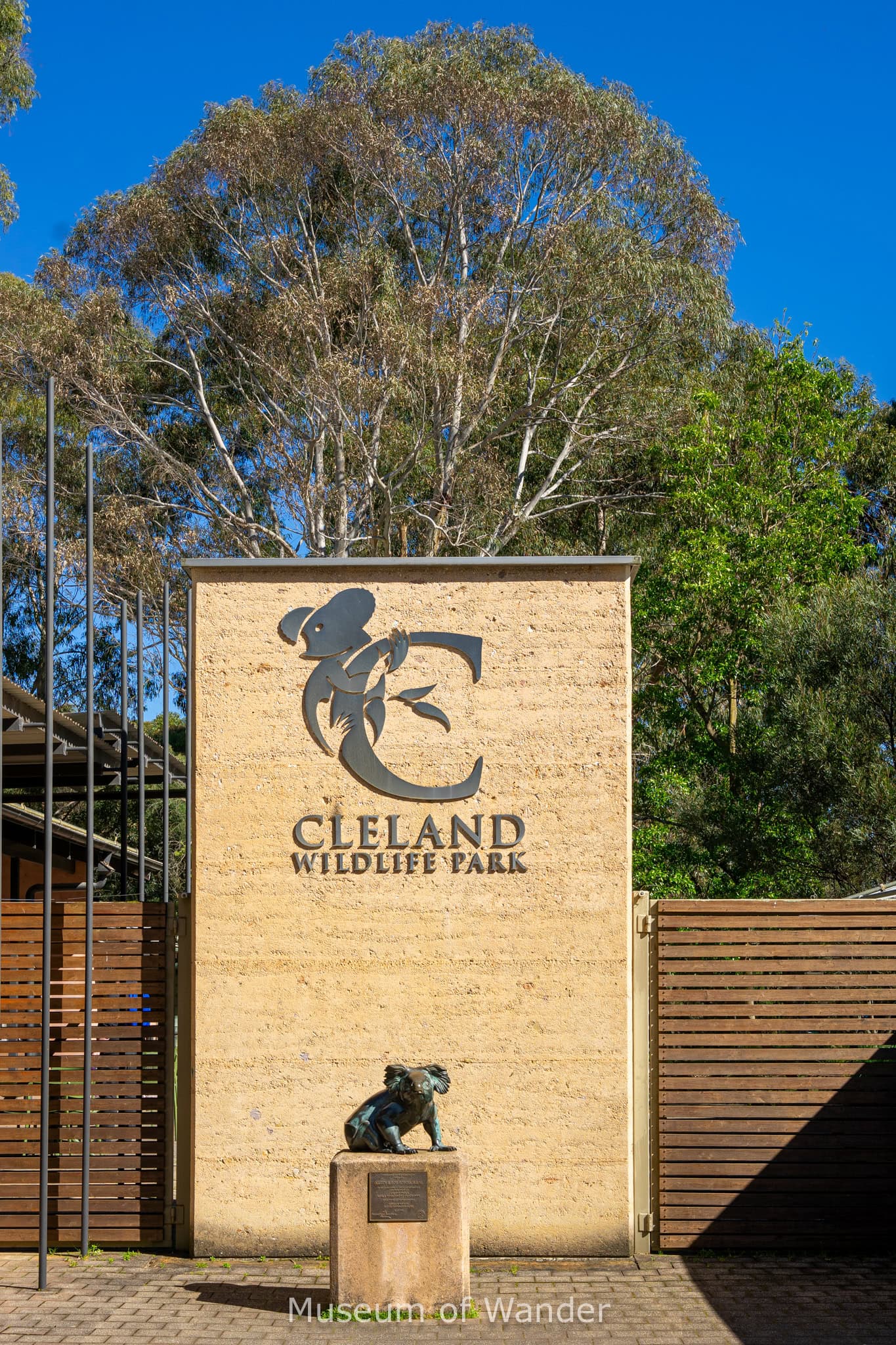 The entrance to Cleland Wildlife Park.